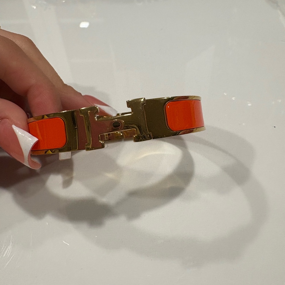 Orange and Gold Bracelet